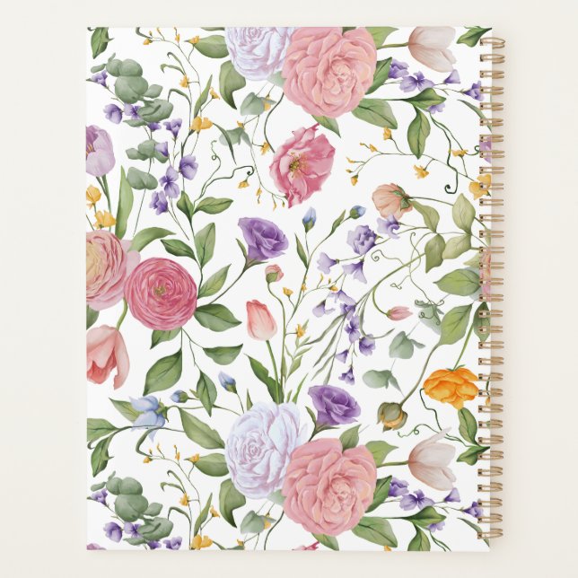 Floral and Insect Planner (Back)