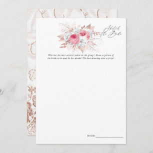 Floral and Lace Bridal Shower Game Invitation
