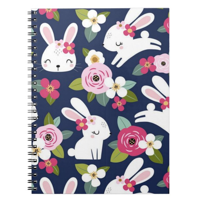 Floral animal  notebook (Front)