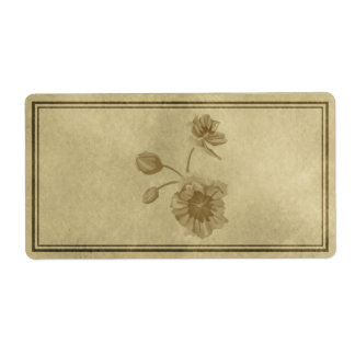 Floral Apothecary Label