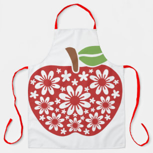 Floral Apple Apron