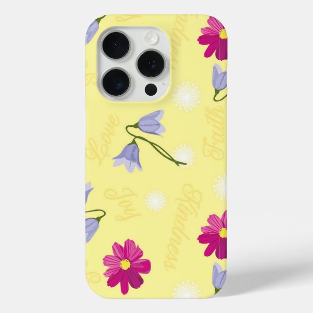 Floral Apple iPhone Case (Back)