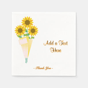 Floral Appreciation Table Accessories Crafted Text Napkin
