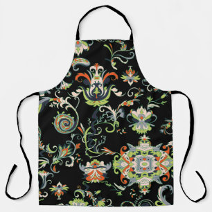 Floral Arabic Ornament: Seamless Traditional Apron