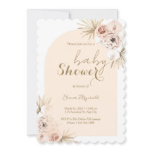 Floral Arch Baby Shower Invitation