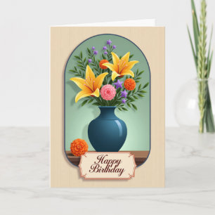 Floral Arch Birthday Card