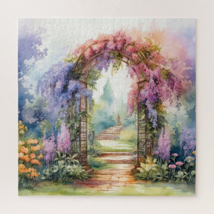 Floral Arch Landscape Jigsaw Puzzle