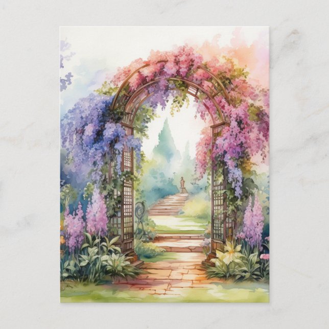 Floral Arch Landscape Postcard (Front)