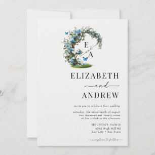 Floral Arch Tree Wedding Invitation
