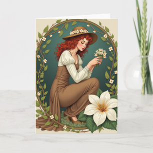 Floral Archway Portrait Card