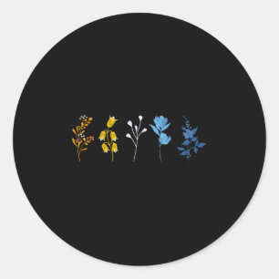 Floral Aroace Pride, Aro Ace Lgbtq Flower, Aromant Classic Round Sticker