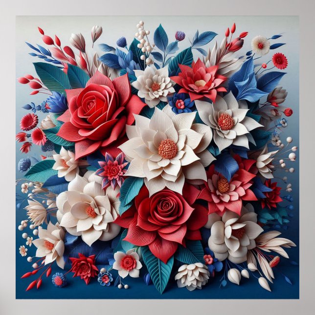 Floral arrangement poster (Front)