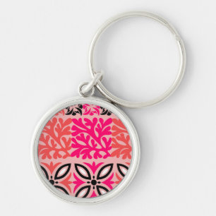 Floral art key ring