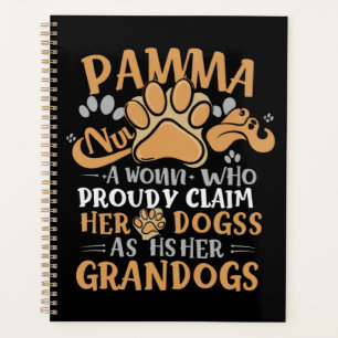 Floral Art Pawma Noun Definition Mama Grandma Dog  Planner
