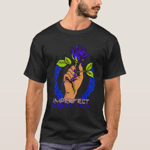 Floral Art Roses Melanated Queen Imperfect Perfect T-Shirt