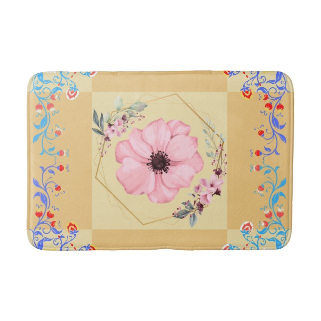 Floral Art, Spring Rebirth Bath Mat (Front)