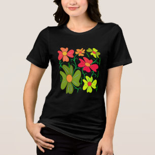 Floral art Tri-Blend shirt