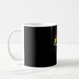 Floral artwork art camping is favourite therapy coffee mug