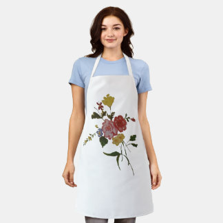 Floral Artwork Japanese Flower Apron