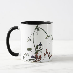 floral  artwork japanese flower mug