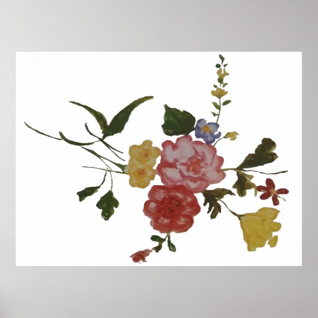  Floral Artwork Japanese Flower Poster (Front)