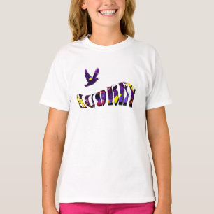 Floral Audrey Name With Dove, T-Shirt