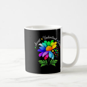 Floral Autism Awareness Daisy Flower For Mum Women Coffee Mug