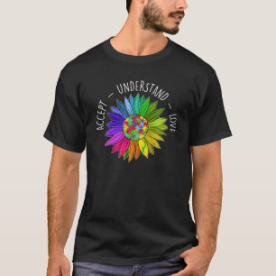Floral Autism Awareness Daisy Flower For Women T S T-Shirt