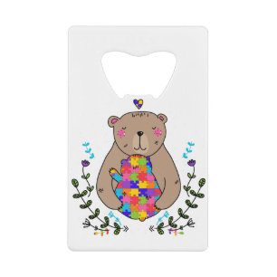 floral autistic mama bear