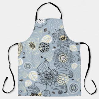 Floral autumn design apron