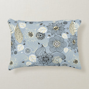 Floral autumn design decorative cushion
