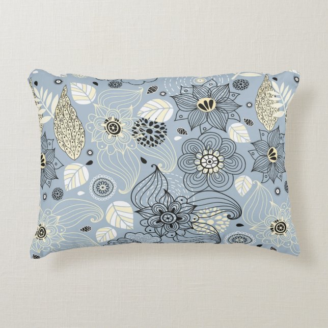 Floral autumn design decorative cushion (Front)