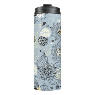 Floral autumn design thermal tumbler