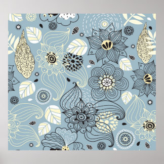 Floral Autumn: Elegant Seasonal Design Poster