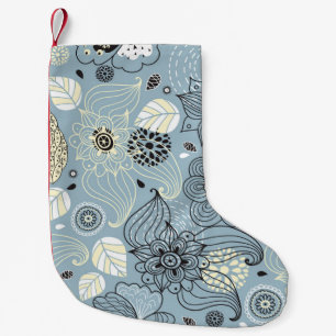 Floral Autumn: Elegant Seasonal Design Small Christmas Stocking