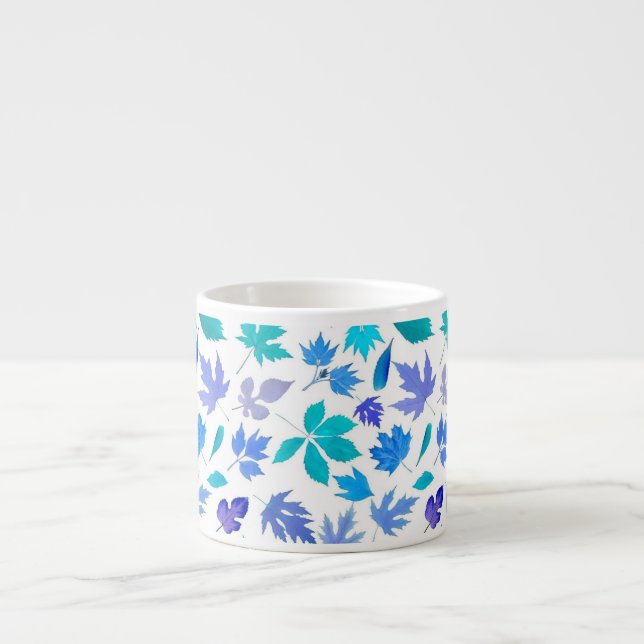 Floral Autumn Leaf Pattern Design-36566 Espresso Cup (Front)
