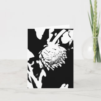 Floral B&W Card