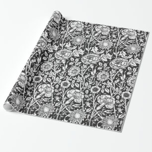 Floral B&W Wrapping Paper