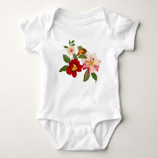 Floral baby bodysuit
