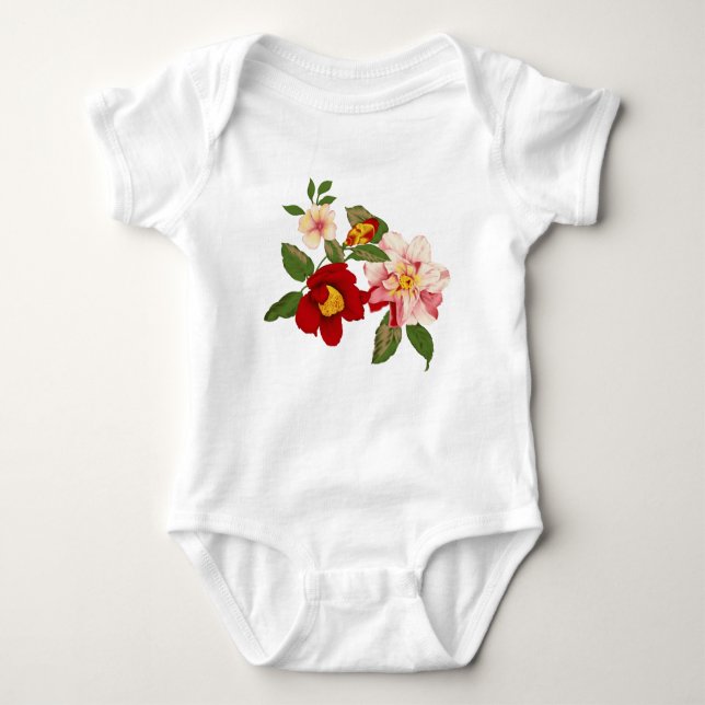 Floral baby bodysuit (Front)