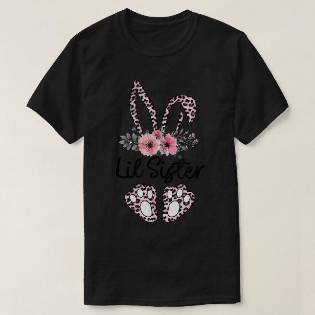 Floral Baby Easter Bunny  Baby Life Happy Easter D T-Shirt (Design Front)