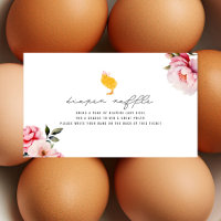 Floral Baby Girl Chick Diaper Raffle