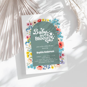 Floral Baby in Bloom Baby Shower – Elegant Spring Invitation