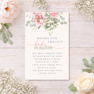 Floral Baby in Bloom Books for Baby Card