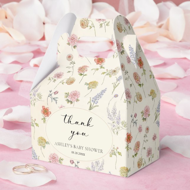 Floral Baby In Bloom Favour Box (Wedding)