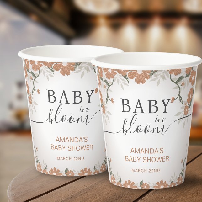  Floral Baby in Bloom Shower  Paper Cups (Creator Uploaded)