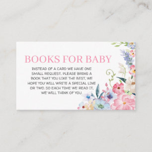 Floral Baby in Bloom Spring Books for Baby Enclosure Card
