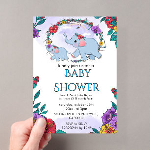 Floral Baby Shower Invitation 2026