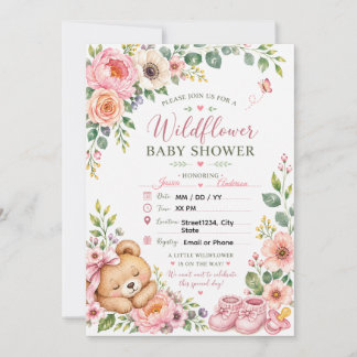 Floral Baby Shower Invite, Boho Garden Baby Shower Invitation