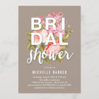 Floral Backdrop EDITABLE COLOR Bridal Shower